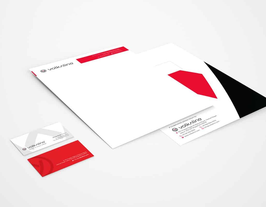 Volkaline Letterhead & Business Card