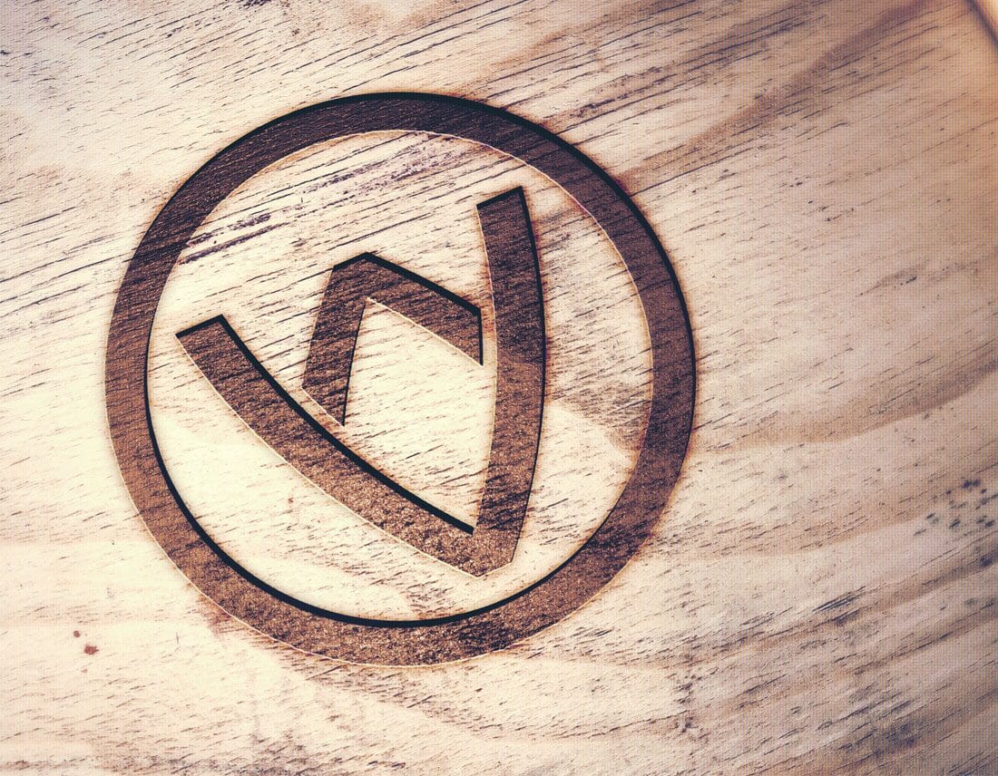Volkaline Logo Engraved